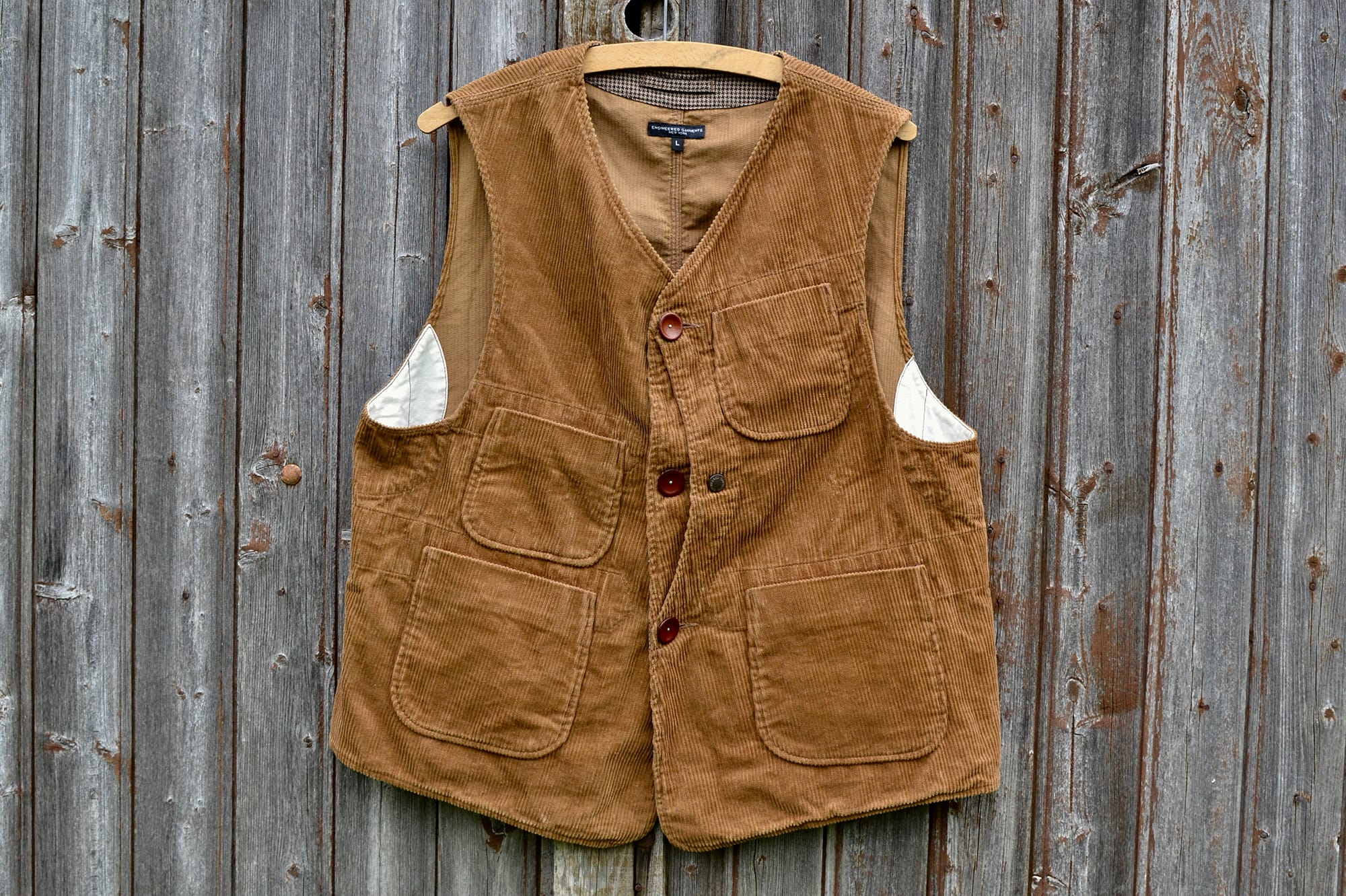Engineered Garments tweed corduroy gilet workwear - 1