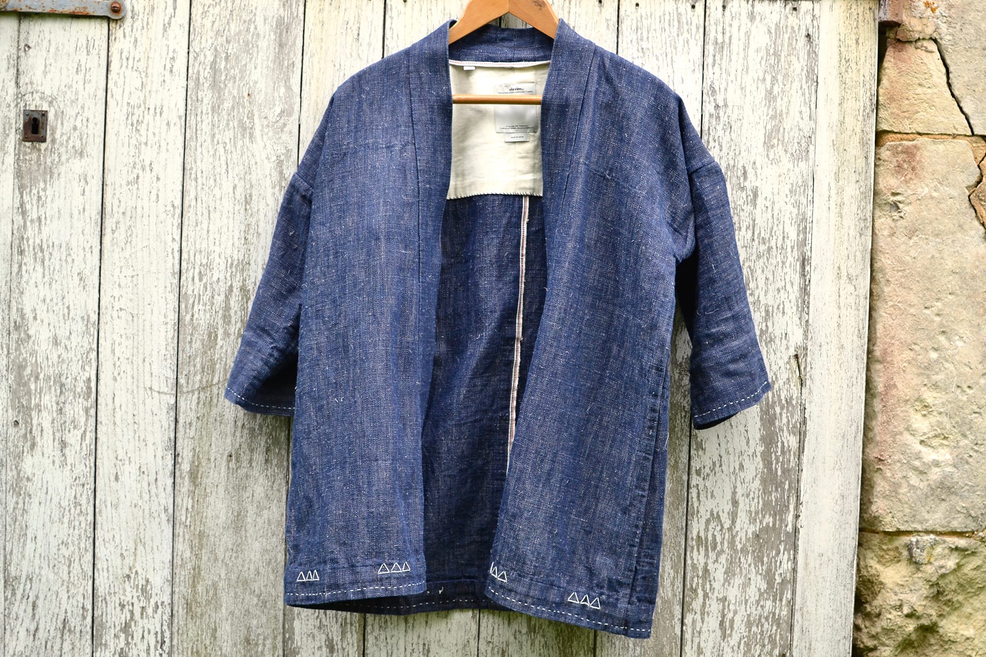 Visvim Sanjuro Kimono ( Luxsic-Linen ) Color- Indigo Dyed) - 1