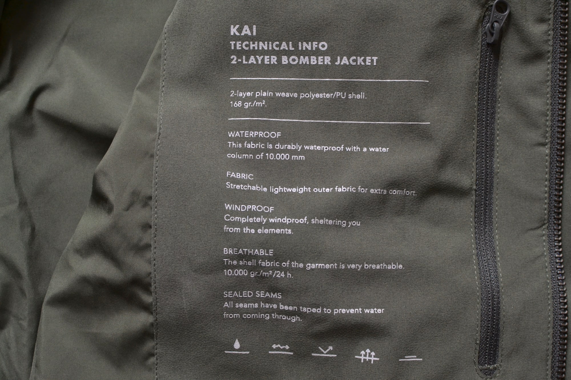 Kai jacket un bomber technique sans le designer techwear par NN07