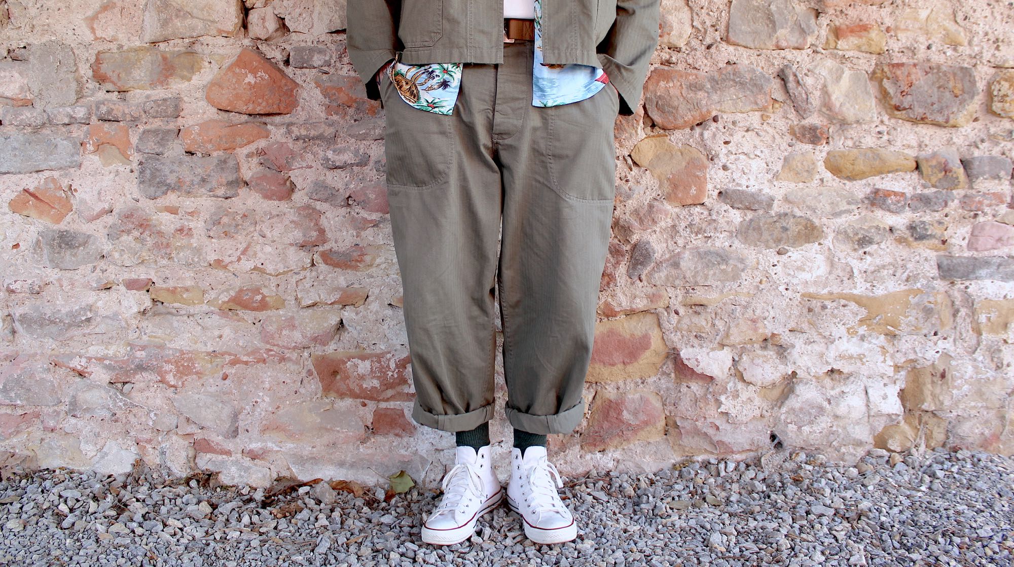 Arashi denim - marque workwear militaria - veste et pantalon HBT