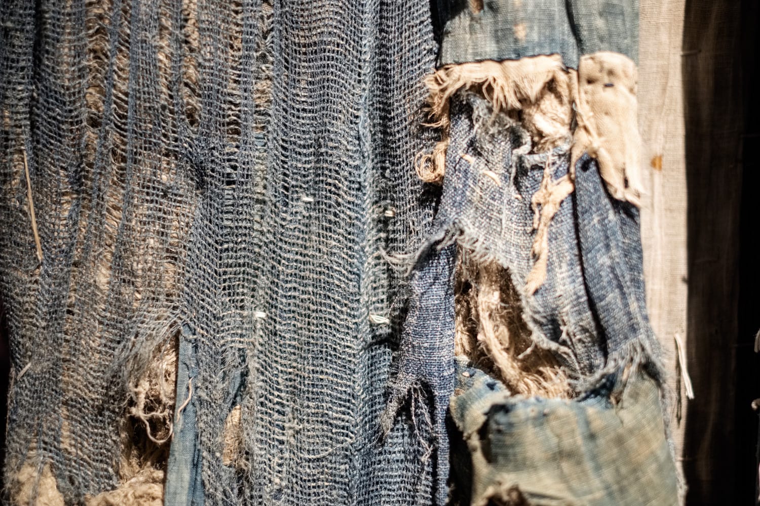 old japanese farmer fabrics indigo boros hemp linen