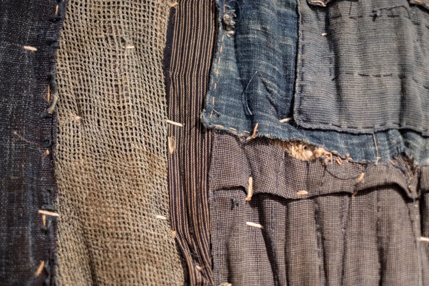 old japanese farmer fabrics indigo boros hemp linen