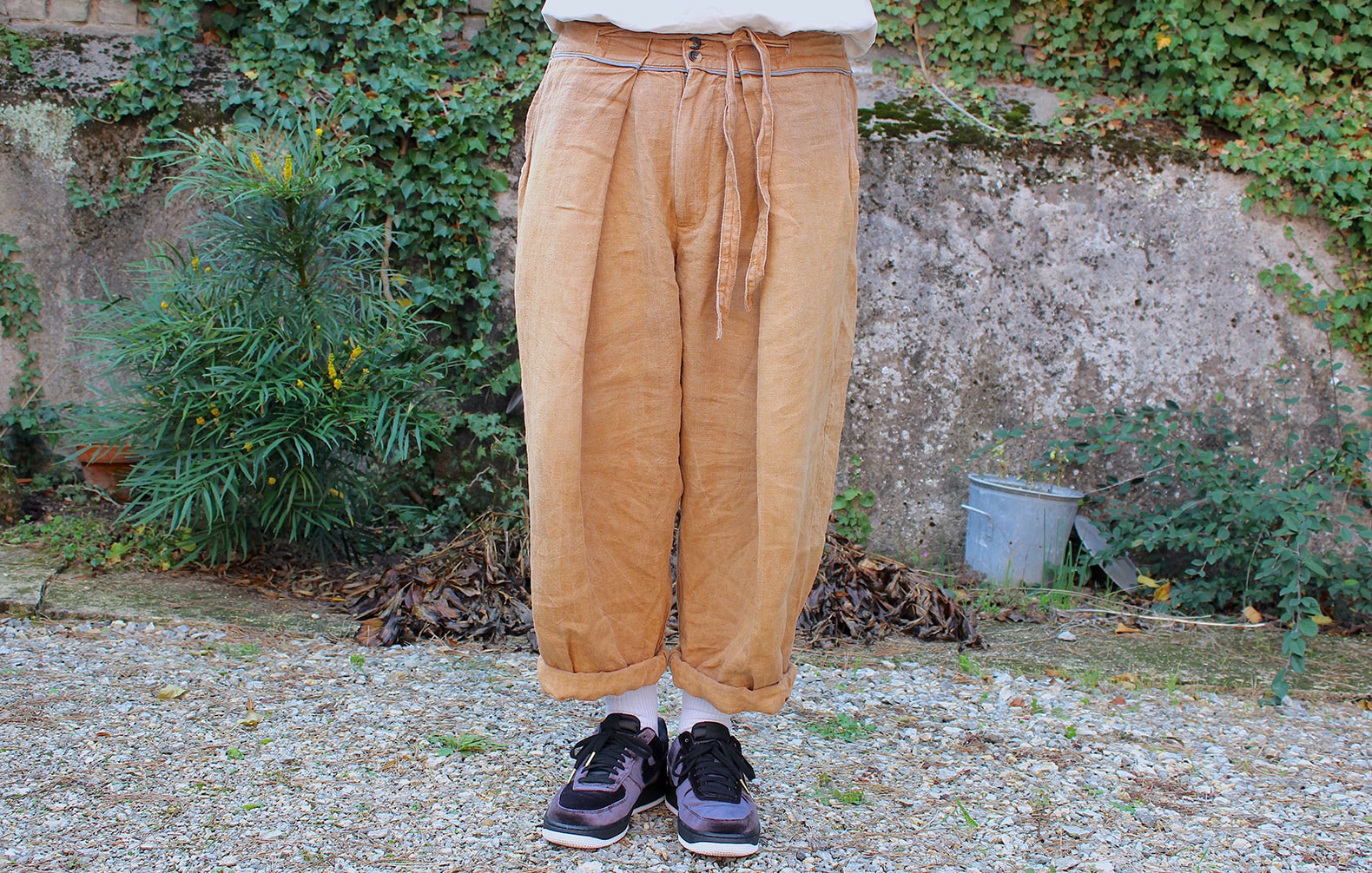 sillage circular pants linen サーキュラー リネン - ショート