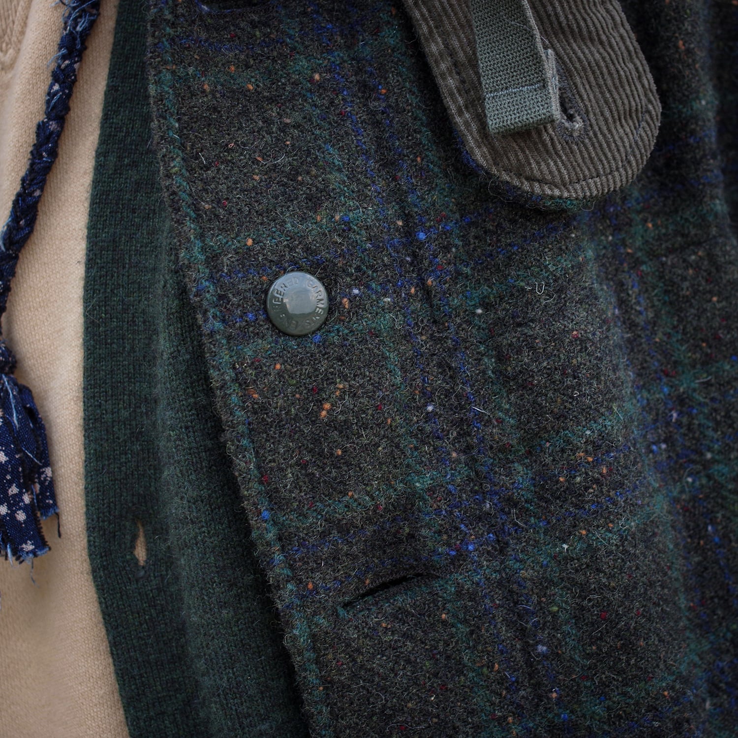 exemple de laine donegal avec une belle texture et naunces de couleurs