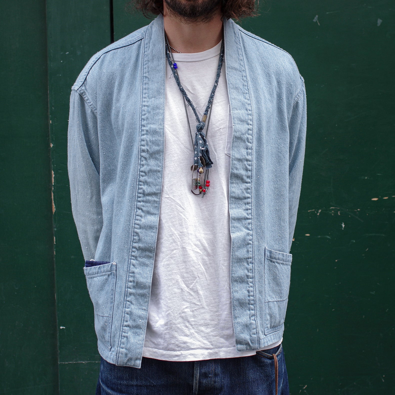 noragi borali avec collier tressé pour homme upcyclinget bijoux en argent
