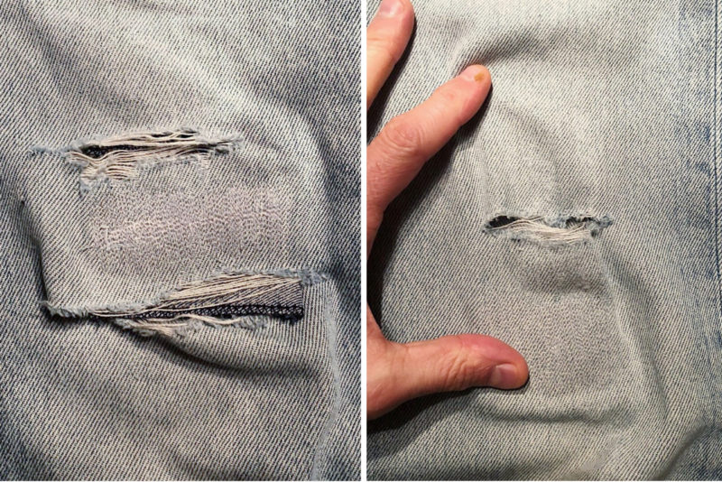 Sashiko Denim Repair - Faire réparer son jean troué grâce au sashiko