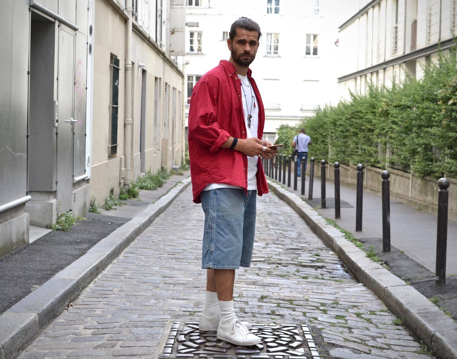 look homme streetwear coupe baggy