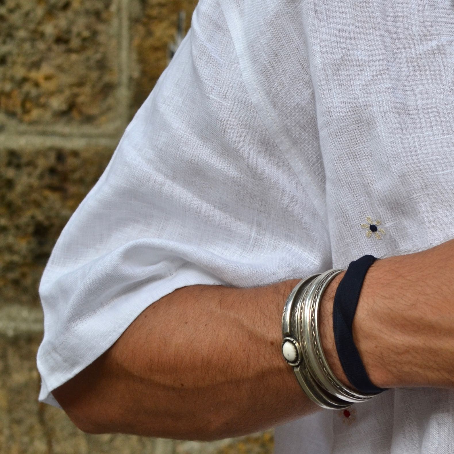 bracelet homme argent améridien