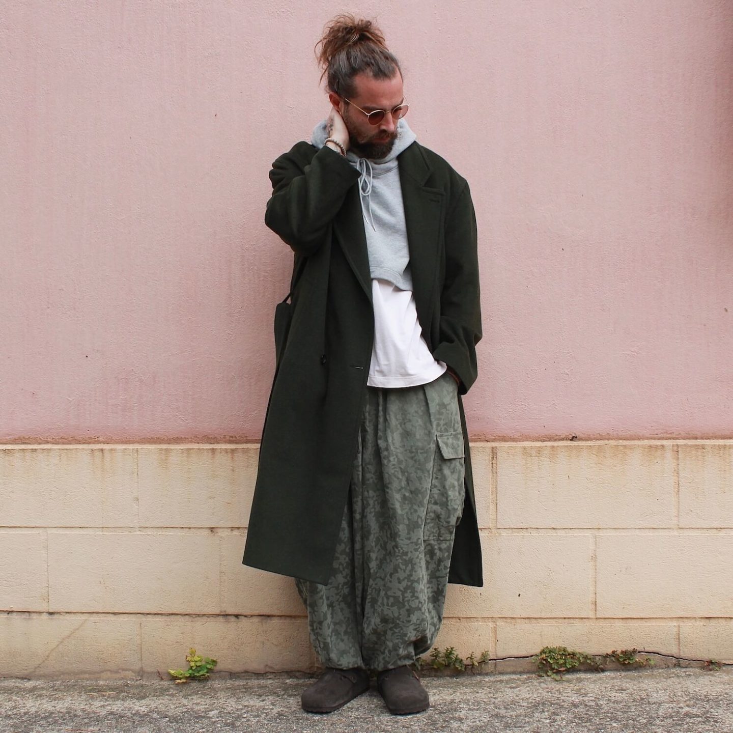 look oversize homme hiver