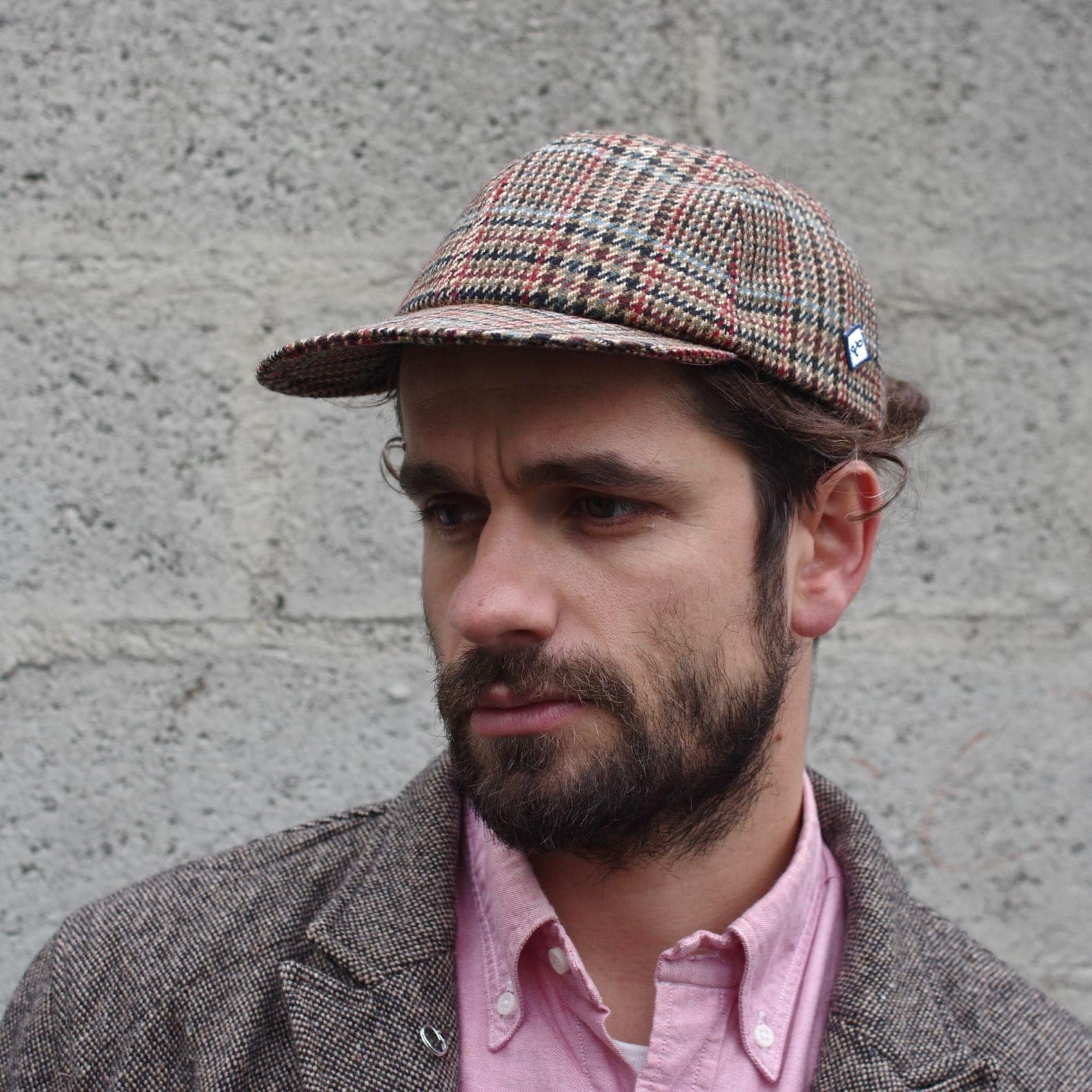 casquette laine pied de poule larose apris