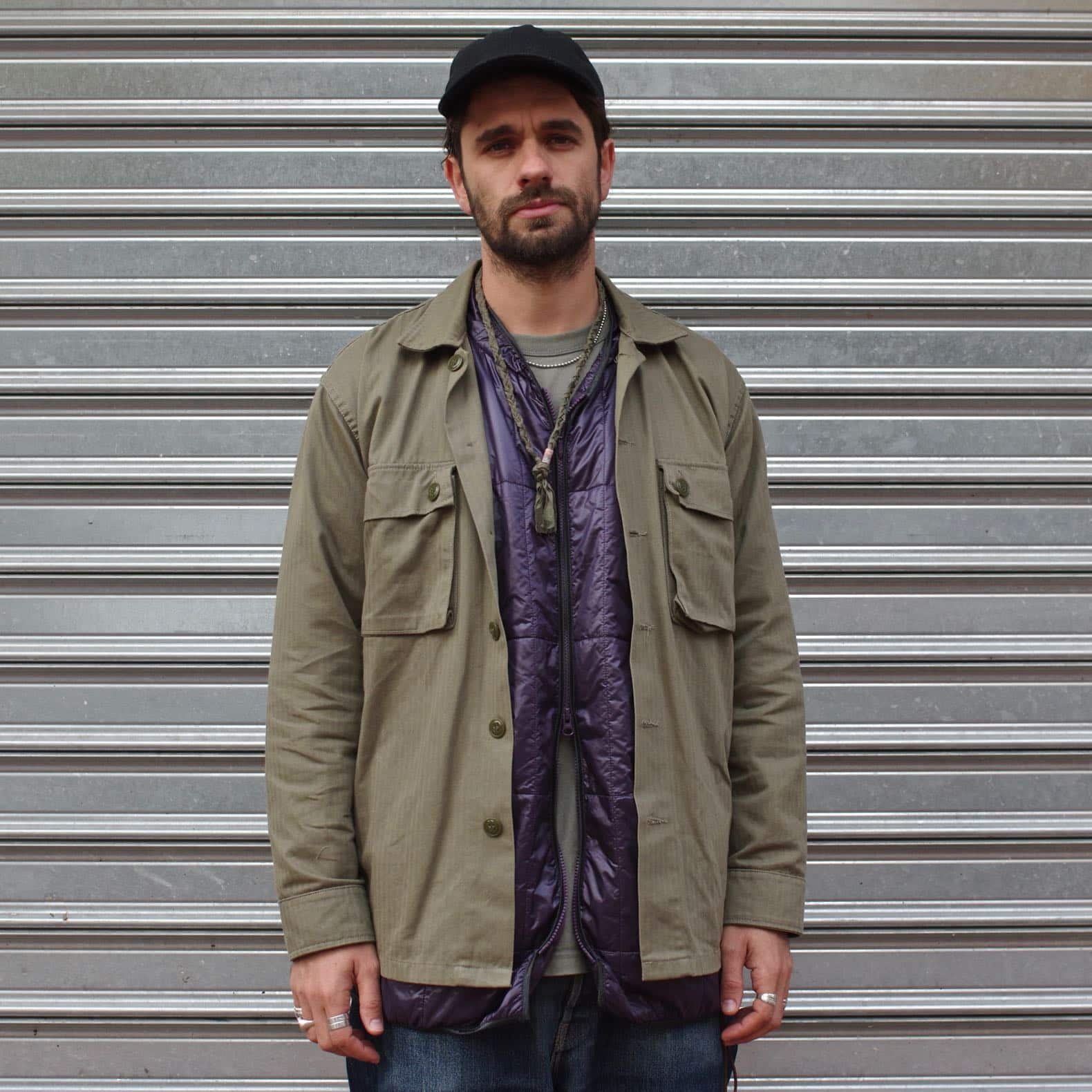 liner oversize purple needles
