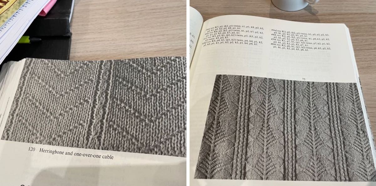 exemple point de tricot pull pecheur