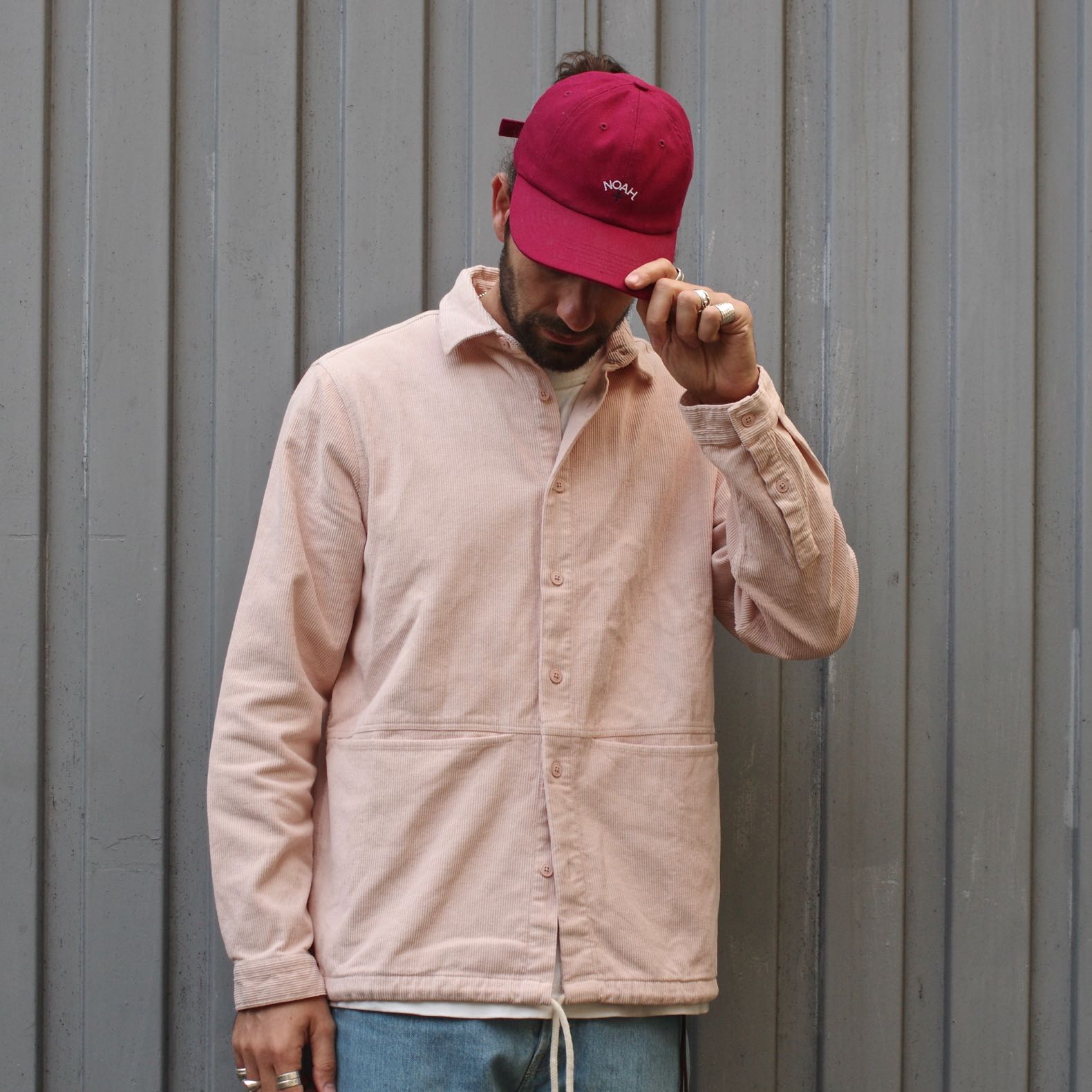 surchemise en velours rose