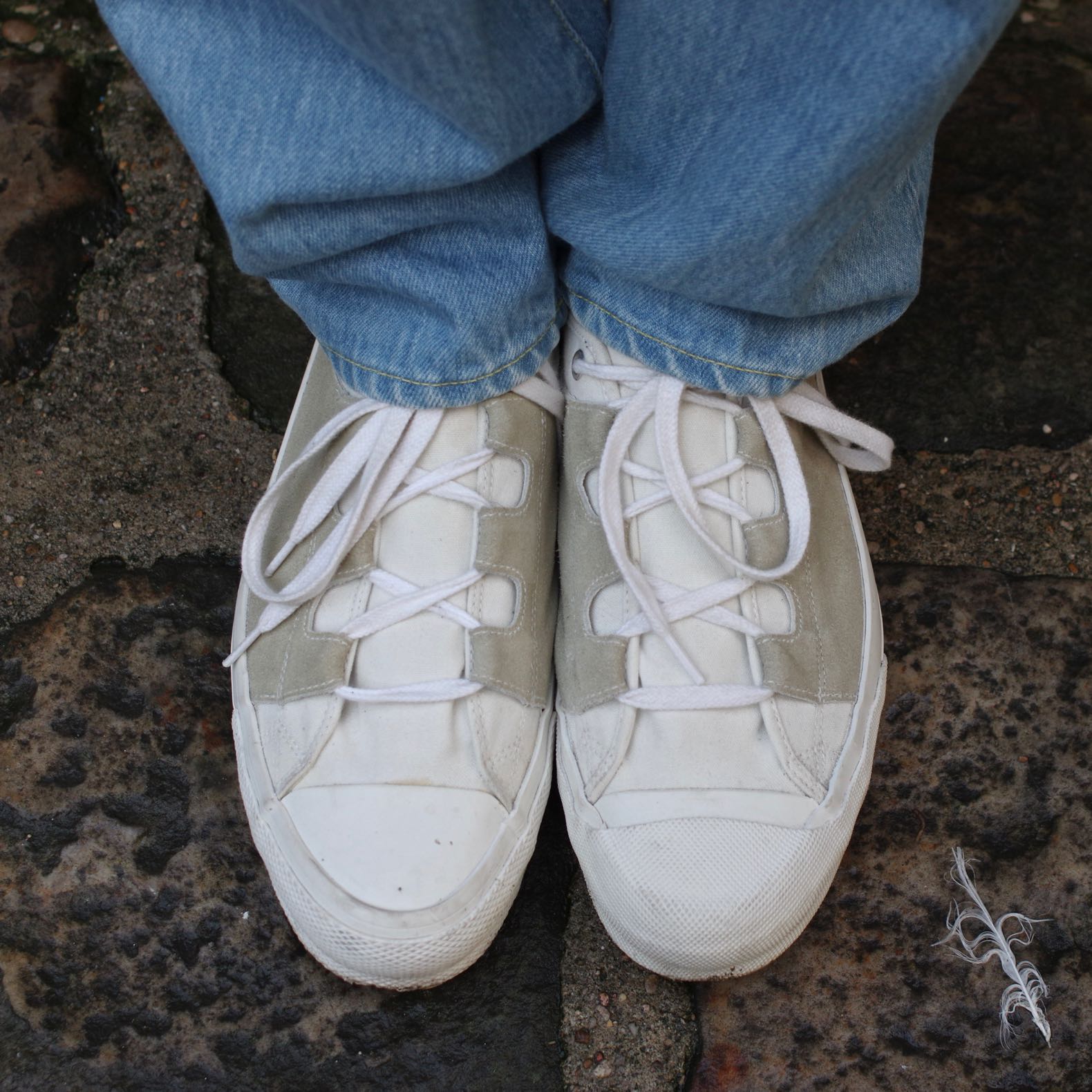 sneakers en toile de la marque needles guillie