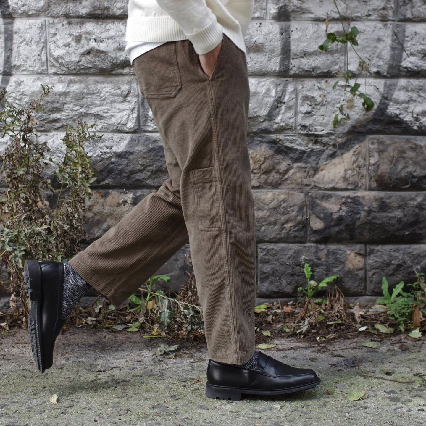 pantalon en velours homme