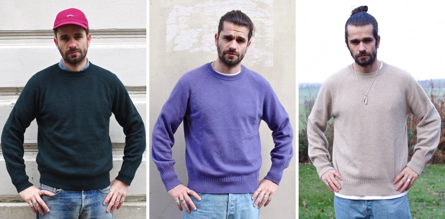 photos de pull en cachemire tricot paris en différentes tailles