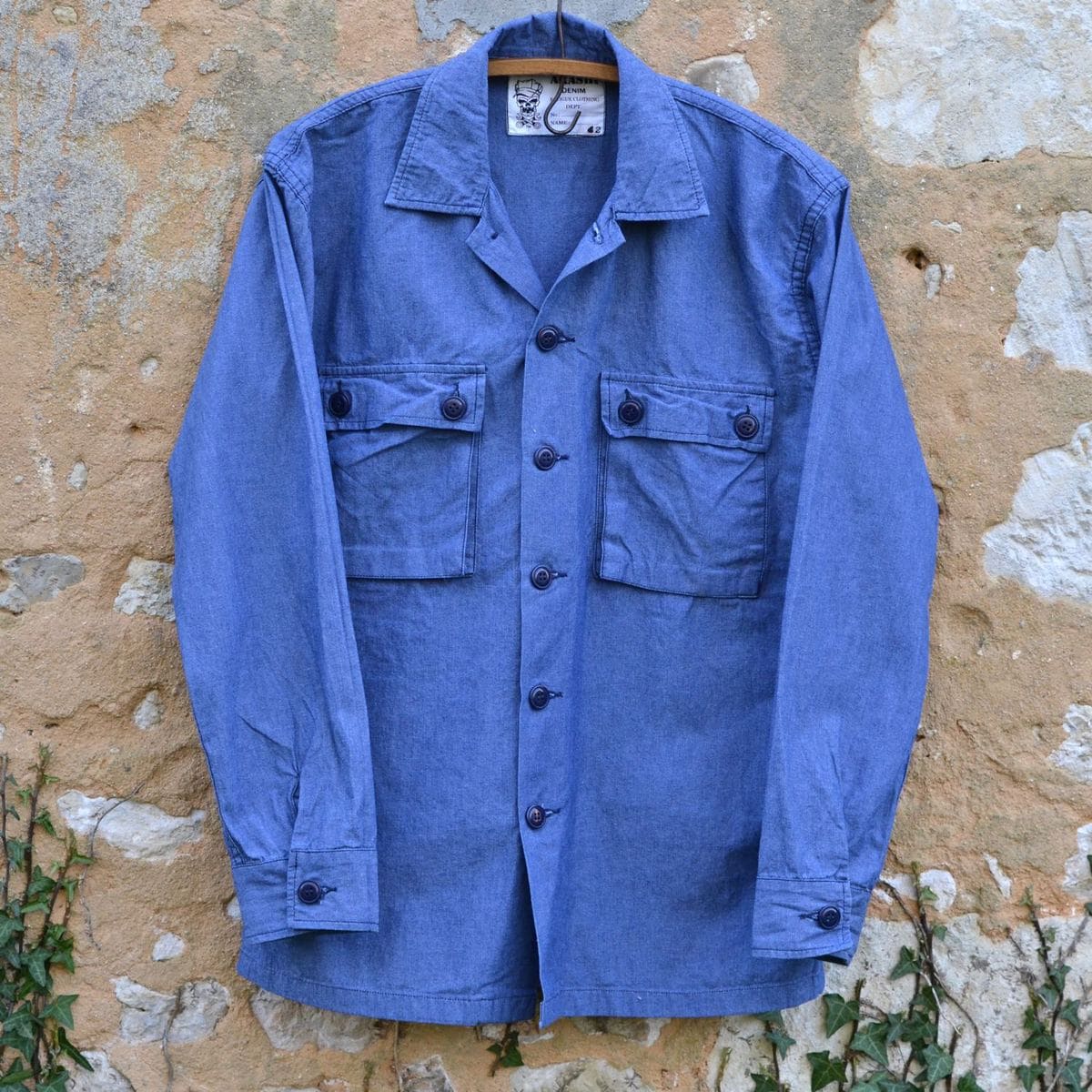 chemise ciso en denim chambray arashi denim