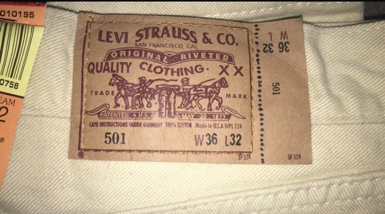 Levis 501 vintage faux jacron