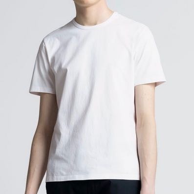 t-shirt blanc basique homme marque asket