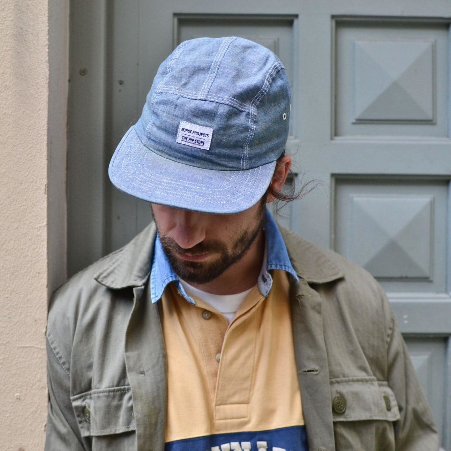 casquette 5panel norse projects x hip store chambray