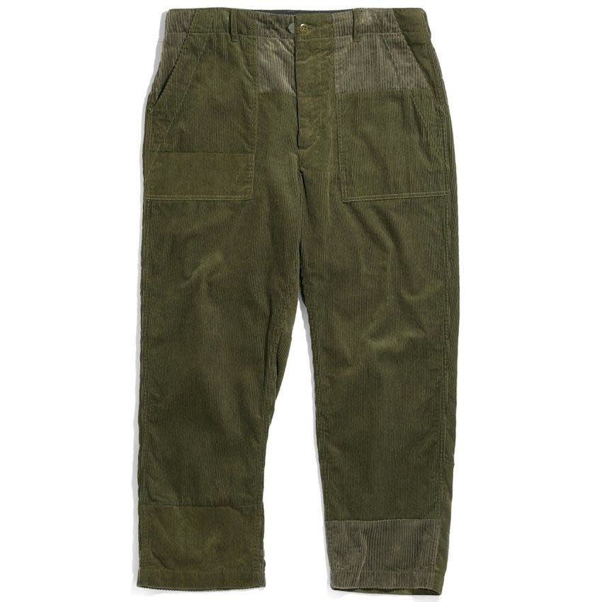 engineered garments fatigue pants en corduroy olive pantalons militaires