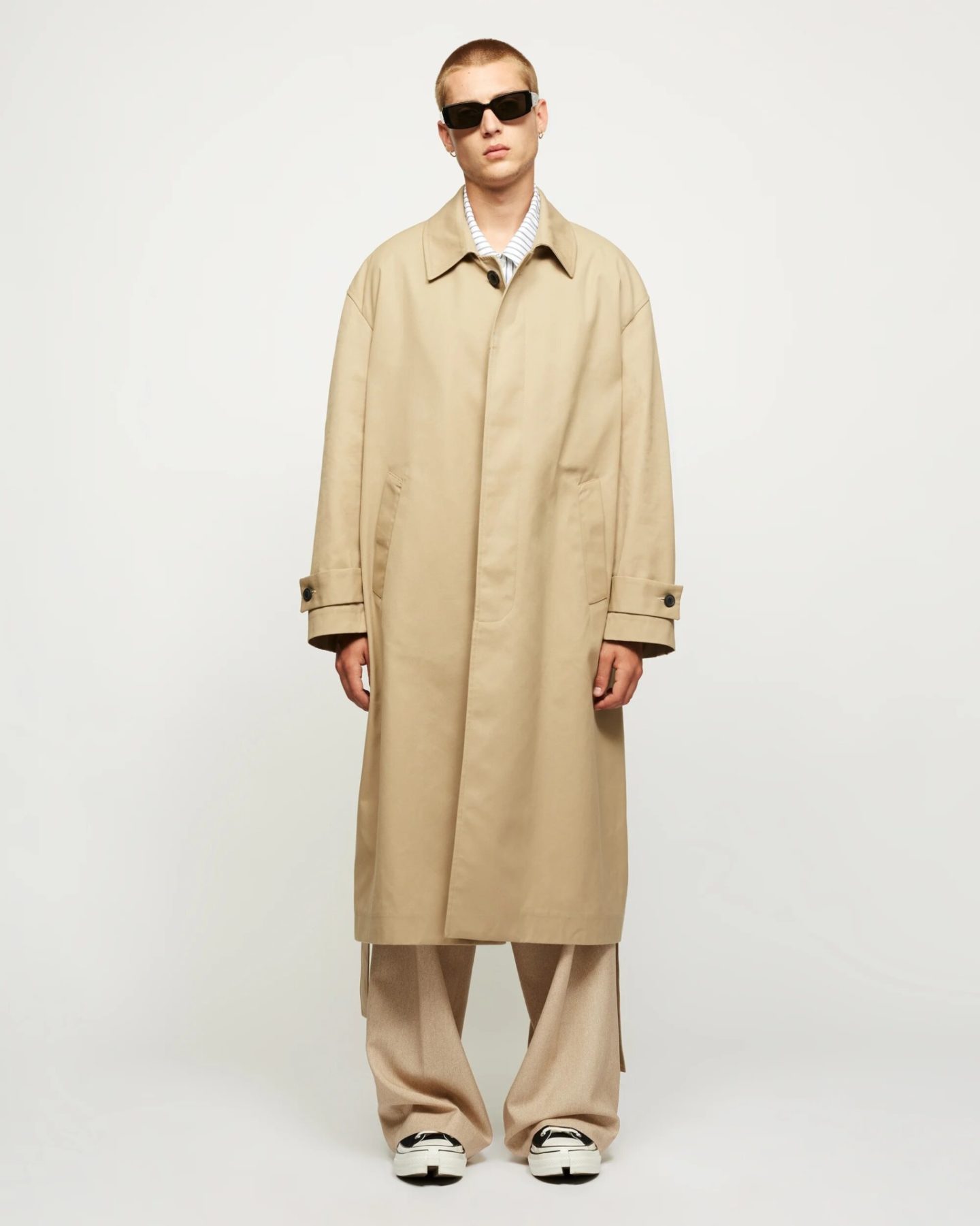 marque lownn beige raincoat ss22
