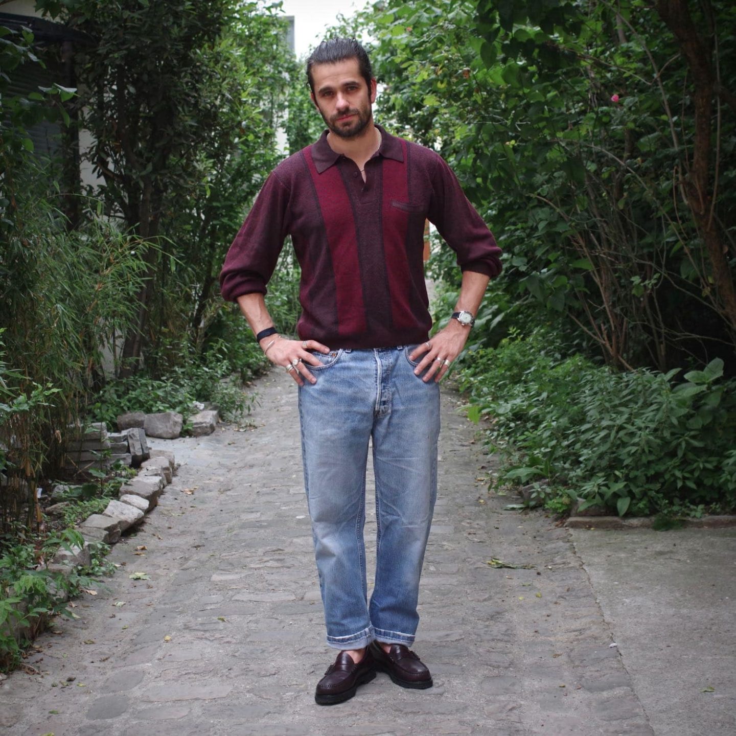 how to wear vintage 501 jeans & penny loafers
