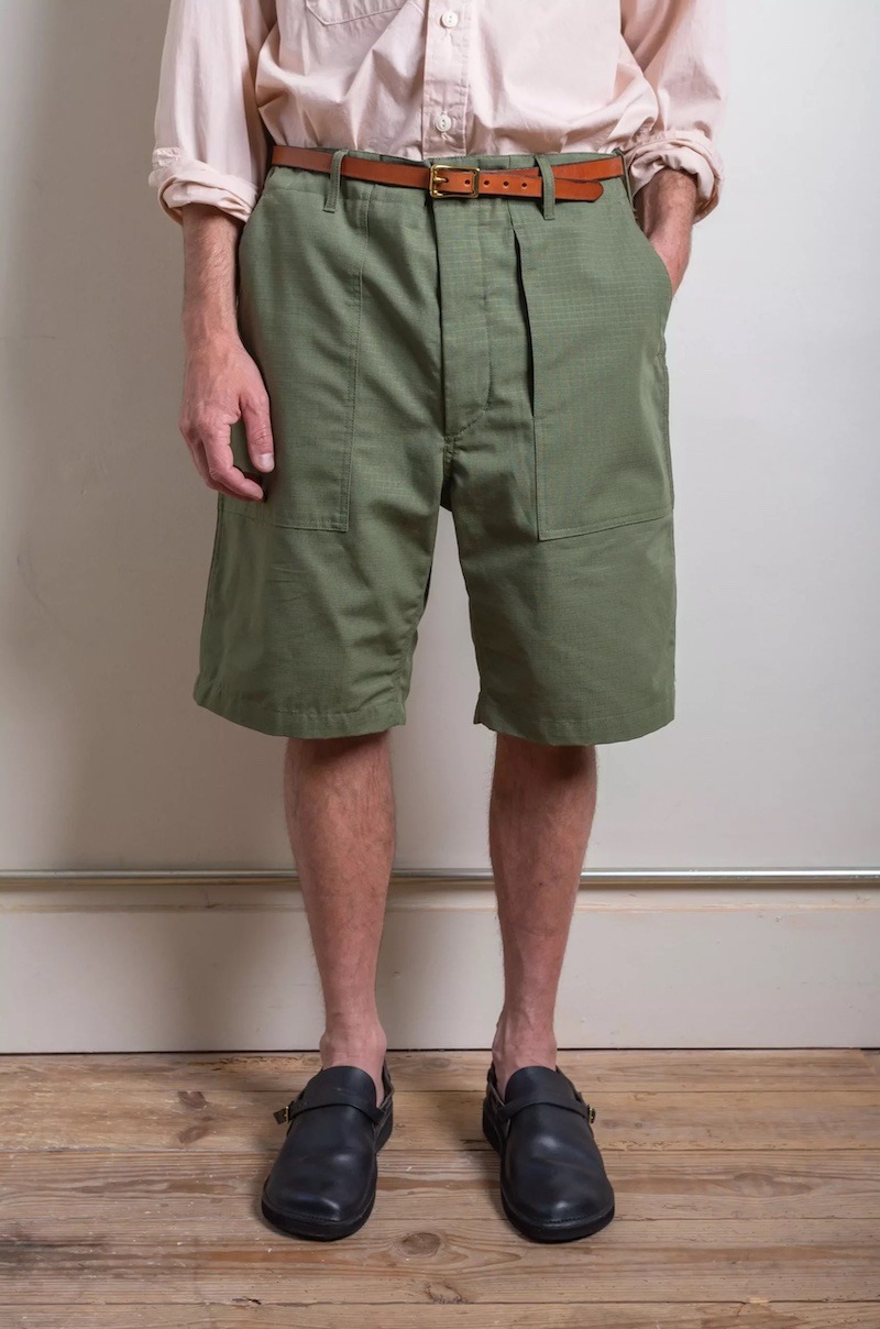 Engineered Garments fatigue shorts homme été 2023