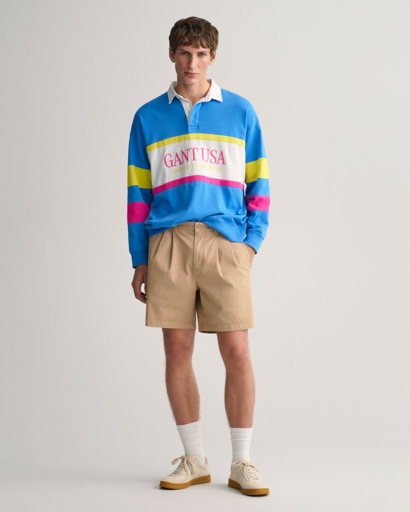 Short homme à pinces homme style preppy GANT relaxed ss23