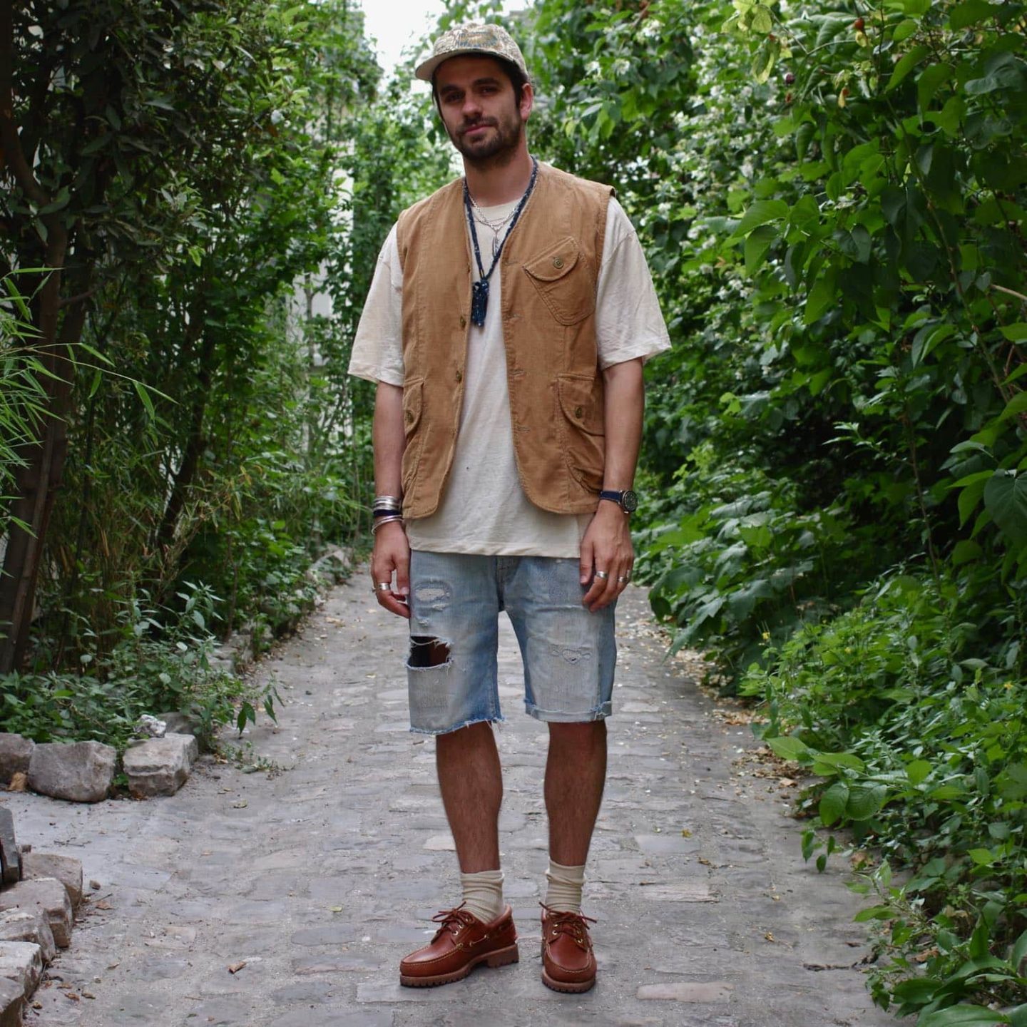 Un short en jean online