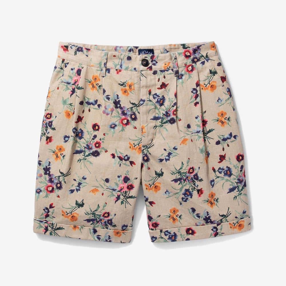 pleated shorts Noah floral print