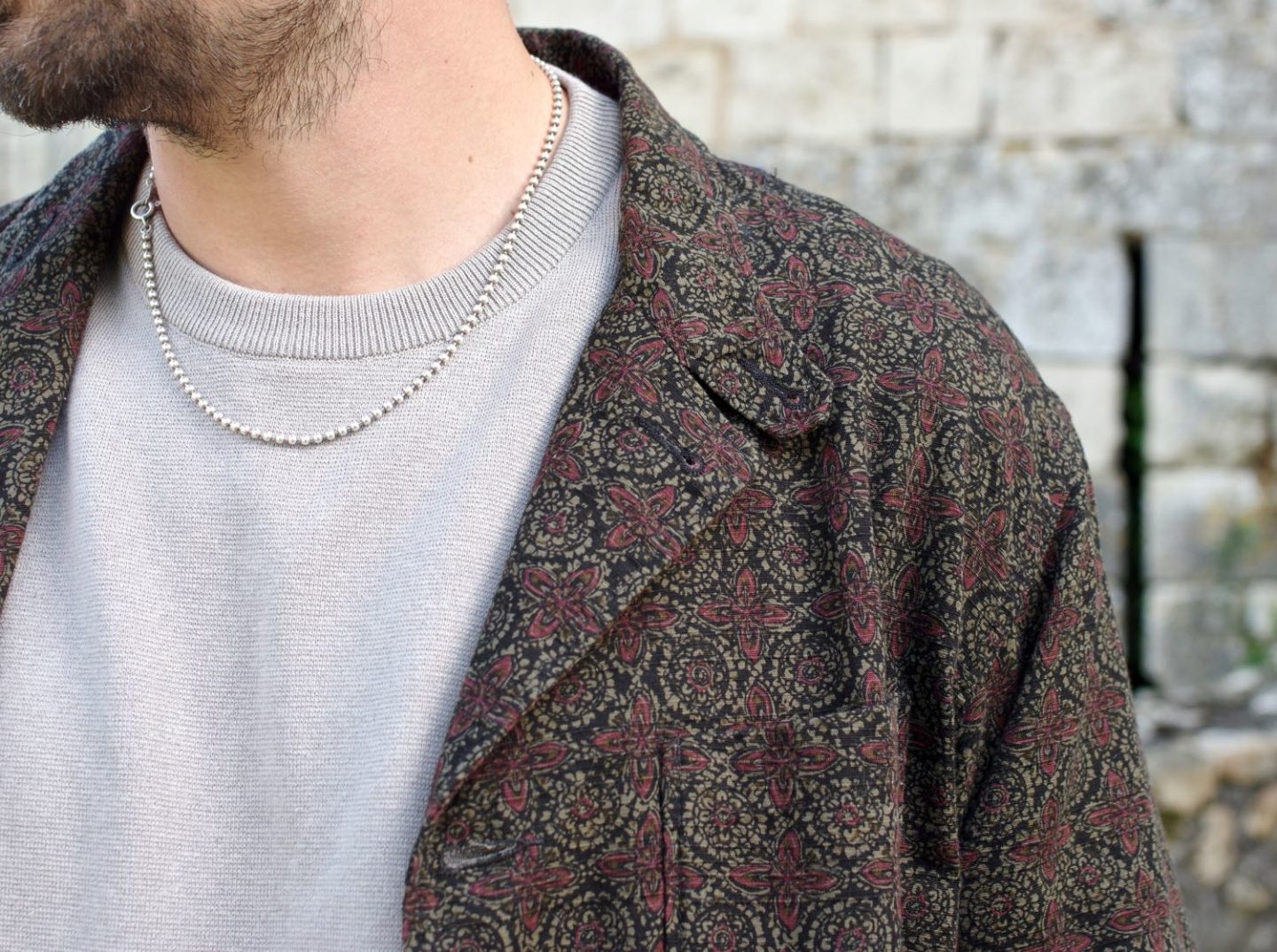 loiter jacket engineered garments ottoman pattern et silk linen cotton knit still by hand