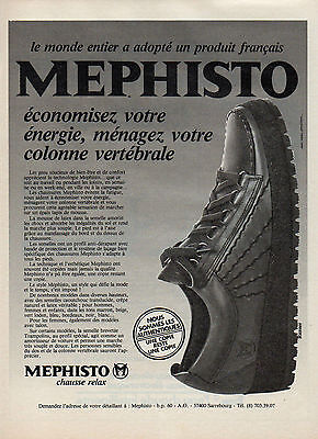 publicité vintage Mephisto modèle raglers