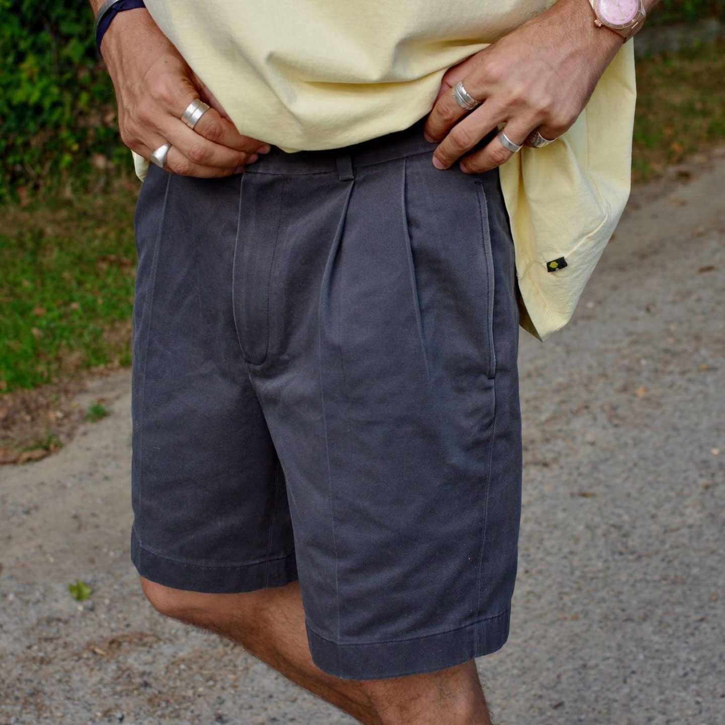 brooks brother's pleated shorts à pinces type chino bermuda