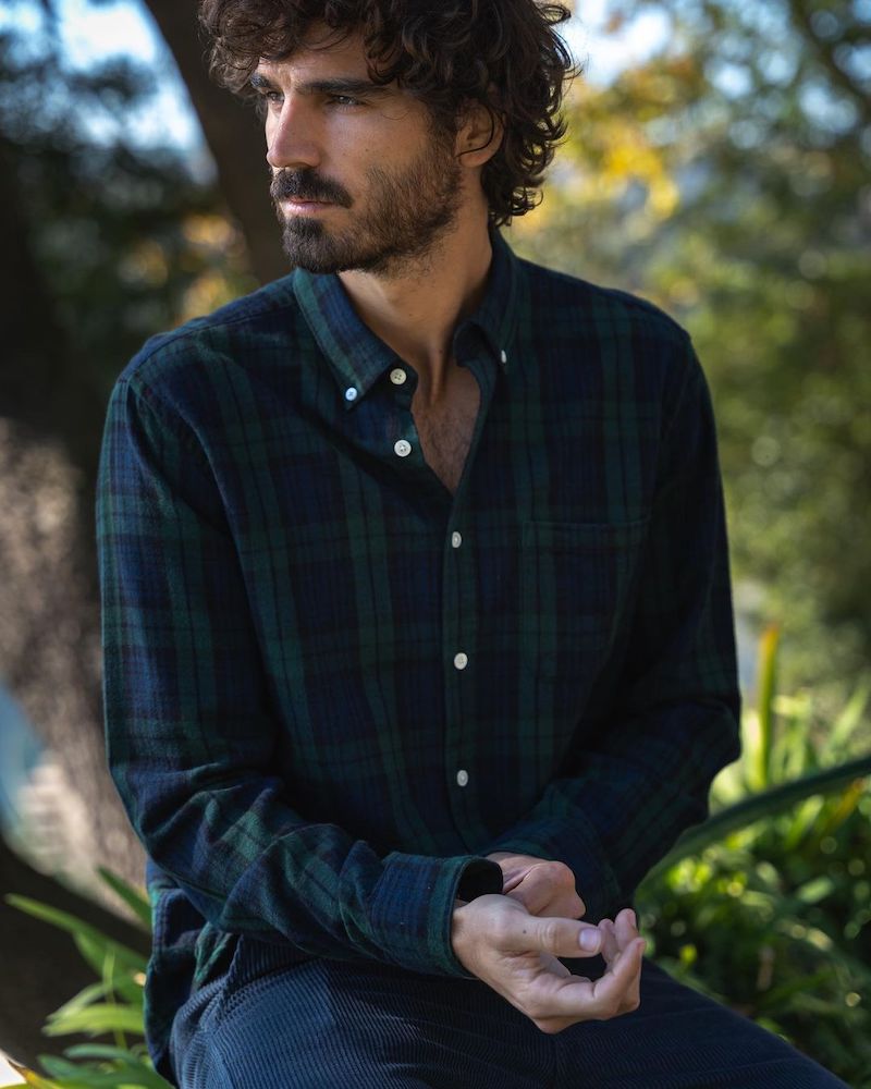 portuguese flannel aw21 blackwatch chemise