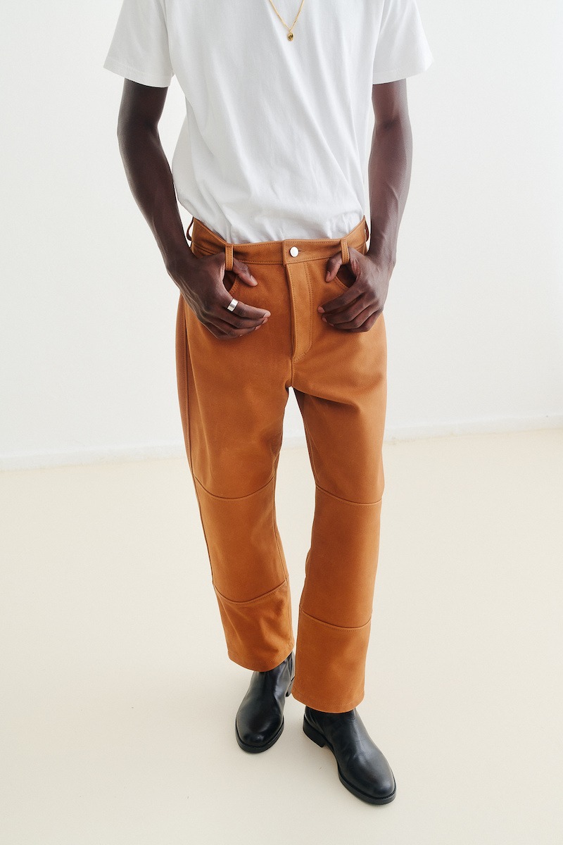 a kind of guise 2022 sunderland leather pants pecan