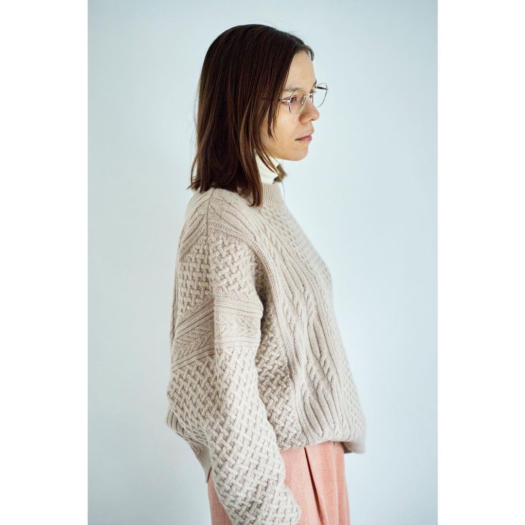 yashiki marque knitted sweater fw22