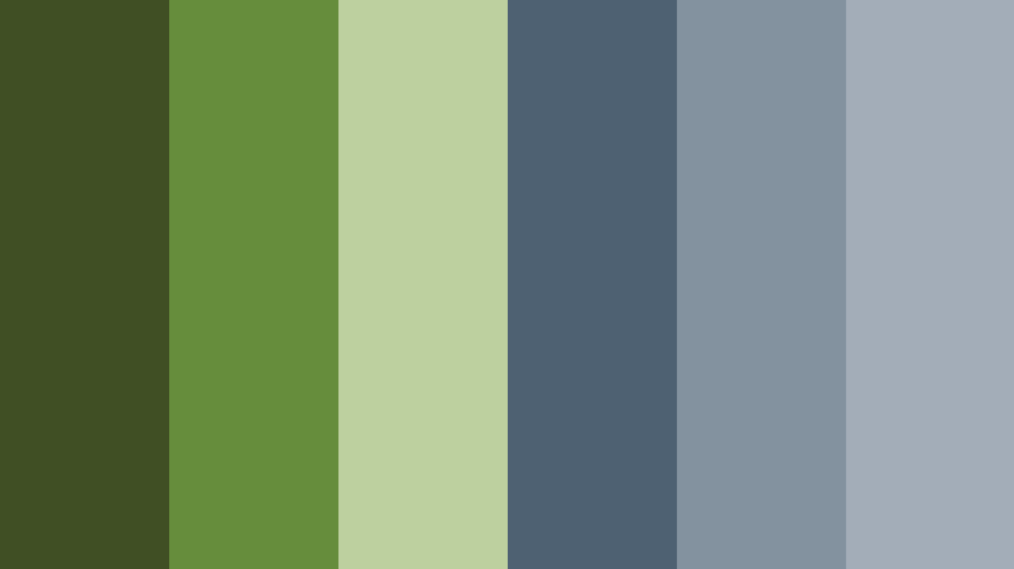 couleurs terre vert gris bleu