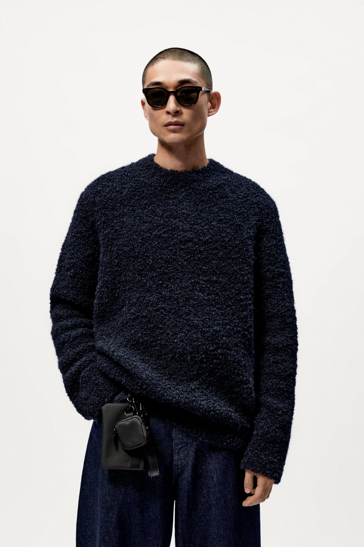 wool alpaga bouclé sweater