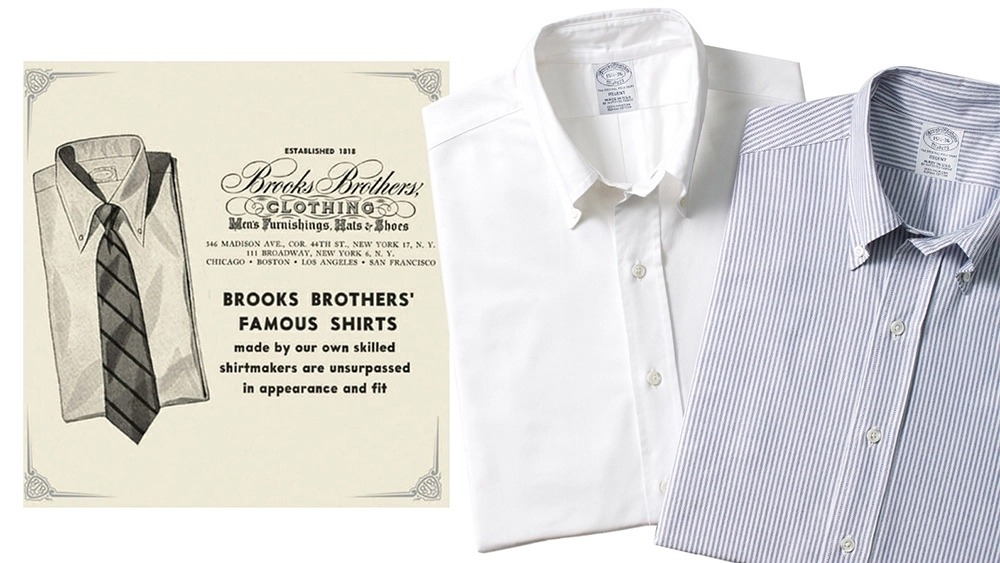 brooks brothers chemise blanche ocbd classique