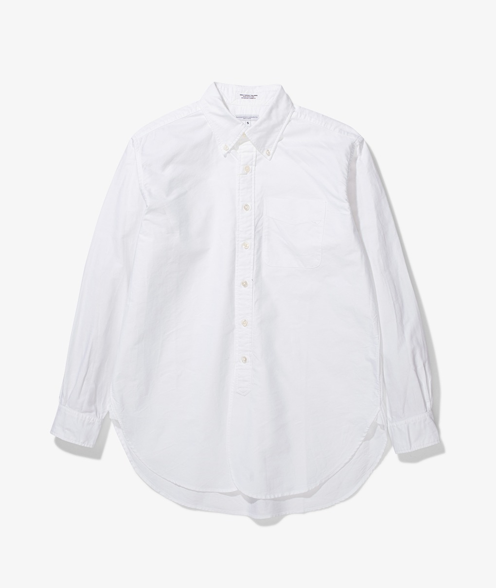 engineered garments 19th century oxford white shirt