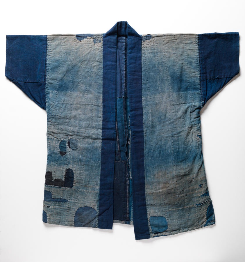 noragi indigo dyed work jacket