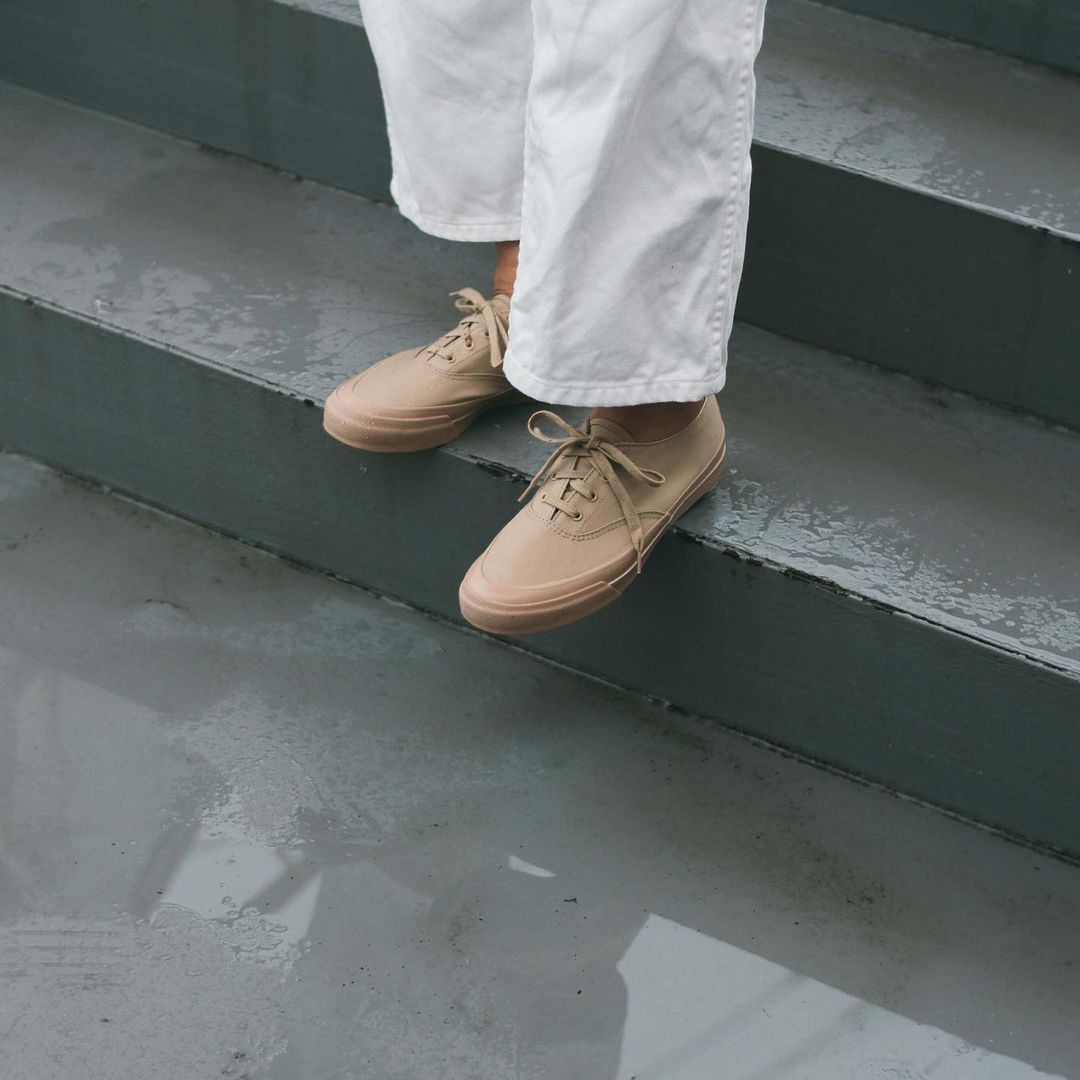 chaussure de pluie asahi deck ventile beige