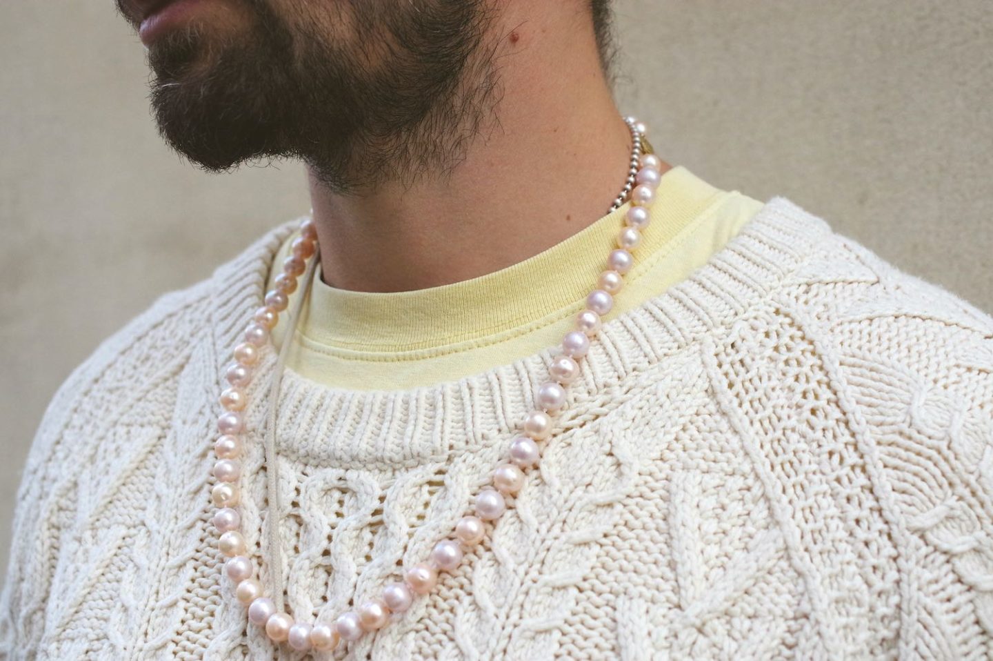 collier de perle type candy pearl vintage
