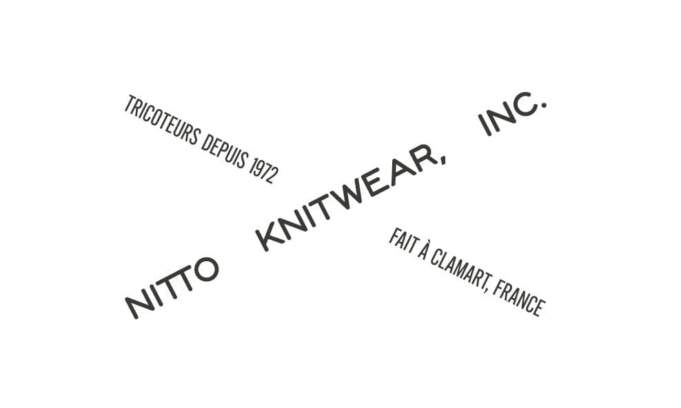 logo nitto knitwear