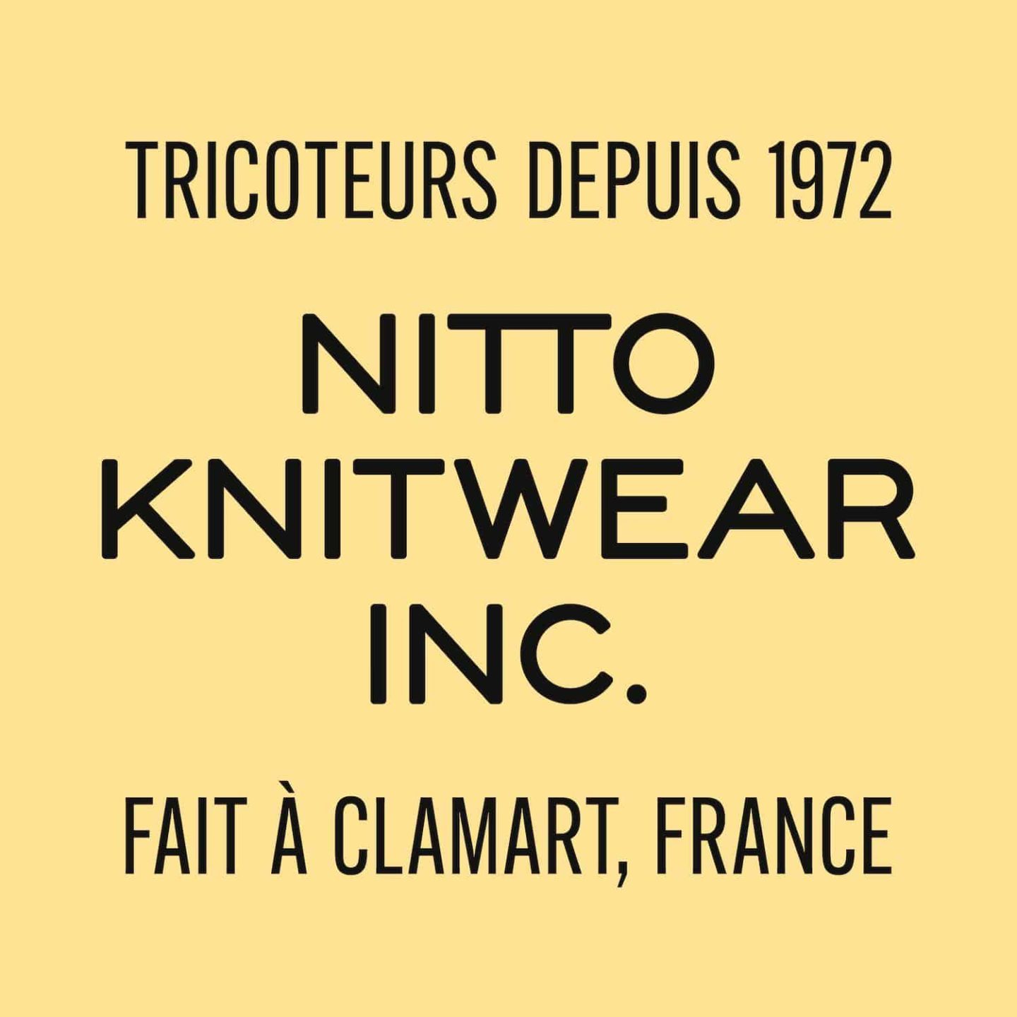 logo marque nitto knitwear