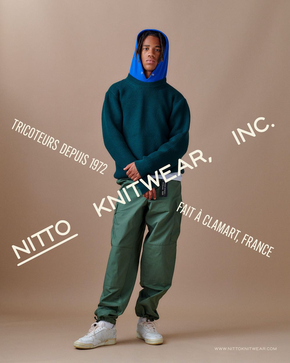 lookbook pull laine homme marque nitto knitwear