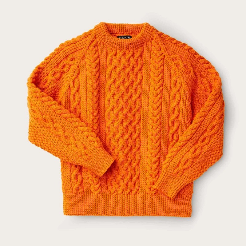 wool fisherman sweater filson