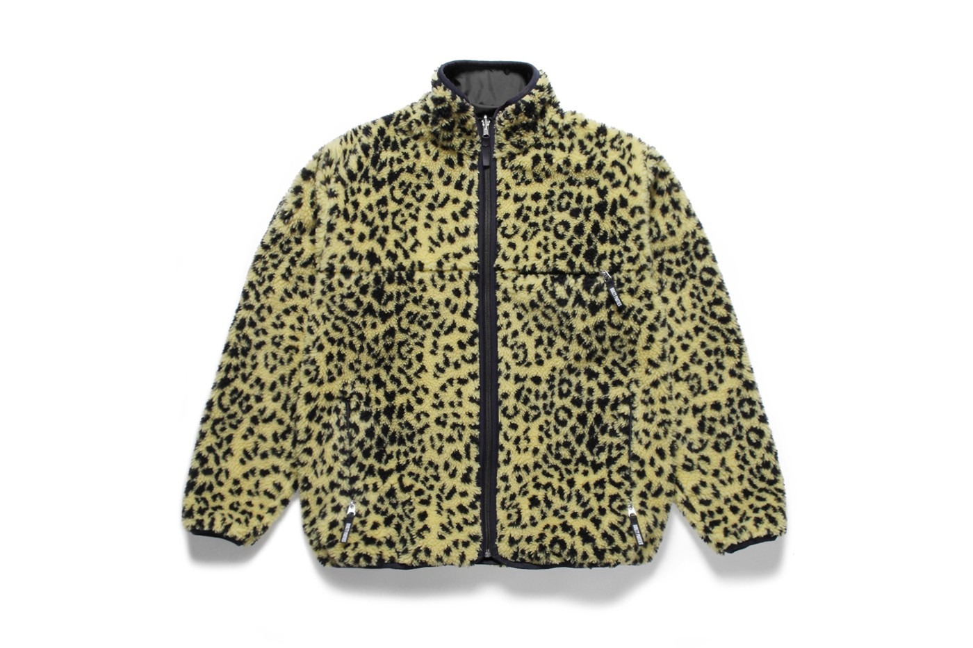 wacko maria boa fleece jacket leopard
