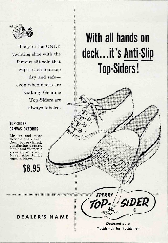 Sperry circular vamp oxford deck shoes us military patent top sider histoire chaussures bateau